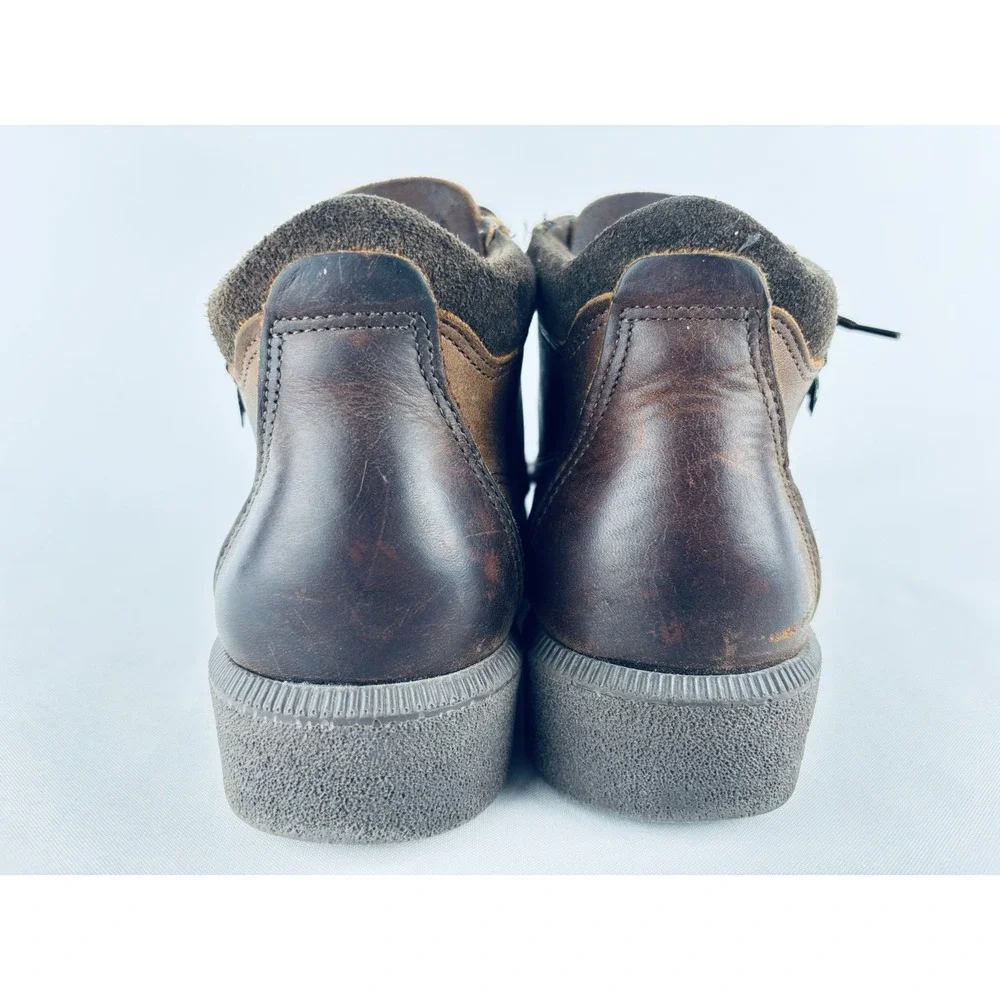 Eastland Chukka Boots Mens 9.5 D Brown Leather Casual Preppy Boots Shoes
